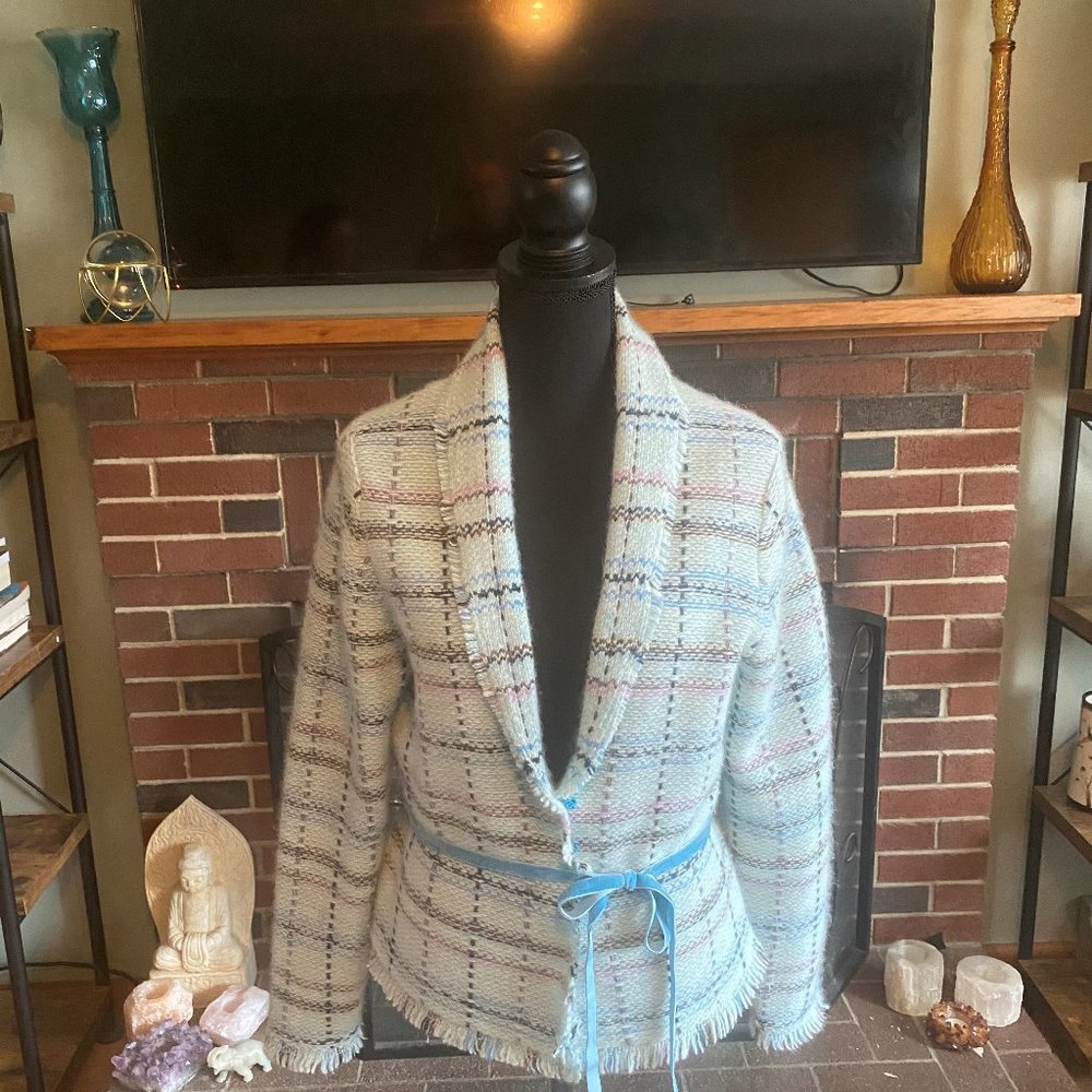 Banana Republic Pastel wool/angora blend blazer